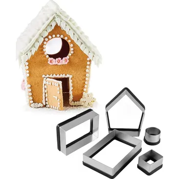 Vykrajovátko Vykrajovátka nerez, sada 5ks (domeček) výrobek:12x13, v.14cm