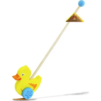 Dřevěná hračka Studo Wood Kačer dřevěný na tyči.