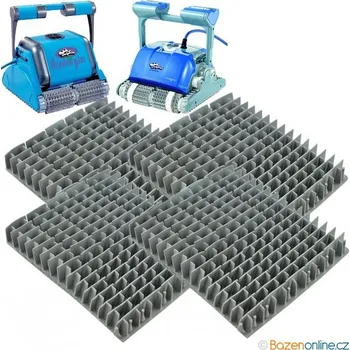 Klasické PVC kartáče dělené pro vysavače Dolphin - 4ks