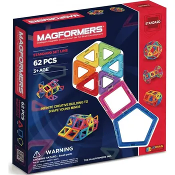Stavebnice Magformers Mafgormers 62 Set 62 dílků