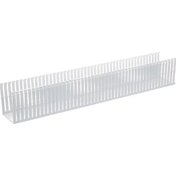 Racková skříň F3X4WH6 Kabelový žlab 82.6 x 104.2 mm, délka 1830mm, barva bílá