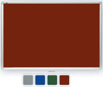2x3 Filcová tabule rám ALU23 červená 100 x 150 cm