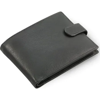 Peněženka Černá pánská kožená peněženka Nicolas