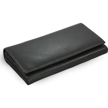 Peněženka Černá dámská psaníčková kožená peněženka Esmel