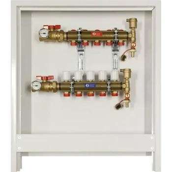 rozdělovač topení Giacomini Kompletní rozdělovač R553D 1"x18/6 R553DKB06