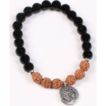 Souprava šperků Náramek OHM onyx a rudrakša