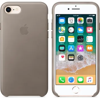 Pouzdro na mobilní telefon Apple iPhone 8/7 Leather Case Taupe