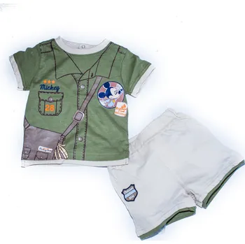 Kojenecká souprava Disney Kojenecký komplet letní Mickey Mouse zelený Velikost: 74