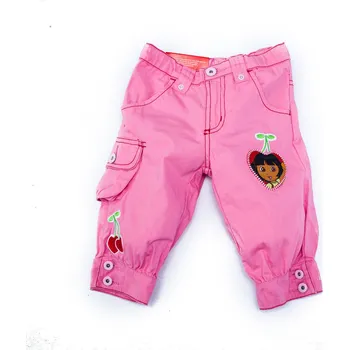 Dívčí kalhoty Tvmania Dívčí dětské tříčtvrteční kalhoty Dora růžové 2-8 let Velikost: 104