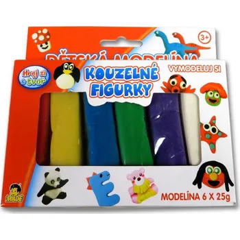 MaDe Hrej si a tvoř Kouzelné figurky 6 x 25 g modelína a plastelína MaDe Hrej si a tvoř Kouzelné figurky 6 x 25 g