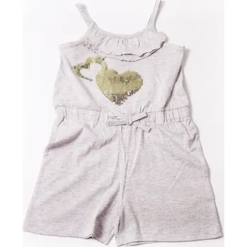 Kojenecký overall Lily Lola Dívčí kraťasový letní overal šedý 3-8 let Velikost: 110