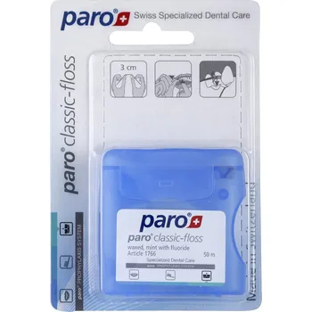 Dentální hygiena PARO Classic voskovaná zubní nit, 50m