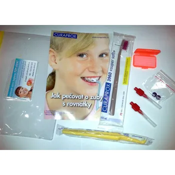 Dentální hygiena SET pro čištění zubů s rovnátky