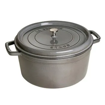 Hrnec Staub Cocotte hrnec kulatý grafitově šedý 26 cm