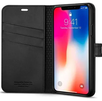 Telefonní příslušenství Spigen Wallet S pro iPhone X černé