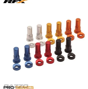 Matice Matice haltru a podložka RFX Rim Lock Nut Washer Kit Zlatá