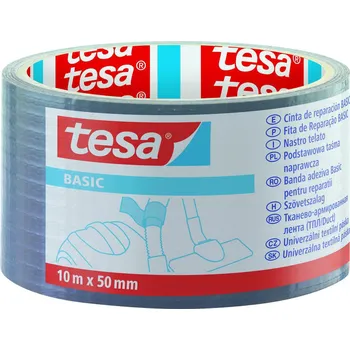 TESA Univerzální páska základní, 10 m x 50 mm - stříbrná