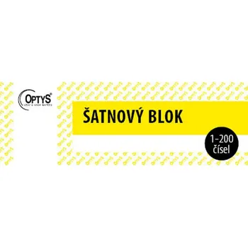 OPTYS 1280 Šatnový blok - 200 listů - žlutý