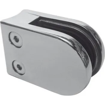 Úchyt skla - lesk AISI304, D48,3x2/63x45mm