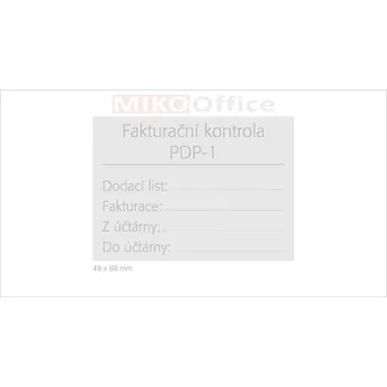 Textový štoček Štoček pro razítko Mic. 49 x 68 mm - výroba na zakázku