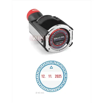 Razítko COLOP Printer R 2045 UZ - datumové 4 mm + 24 hodin - otisk pr. 40 mm - polštářek dvoubare