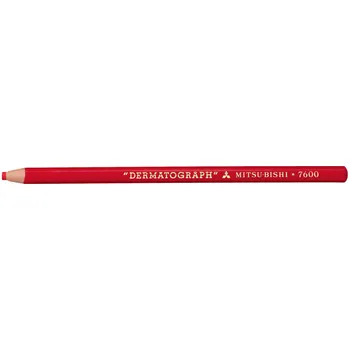 UNI Dermatograph 7600 Voskový popisovač - červený