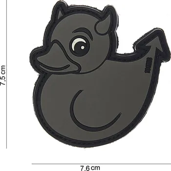 Nášivka Gumová nášivka 101 Inc Devil Duck - šedá