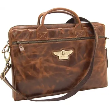 Pánská aktovka Kožená aktovka na dokumenty Antonio Royal Class - hnědá