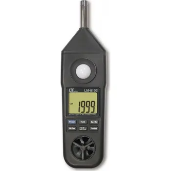 Anemometr Lutron LM 8102 - měřič venkovního prostředí (Anemometer, Humidity meter, Light Meter, Thermometer, Sound level meter)