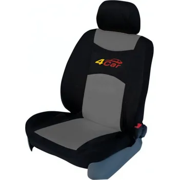 Potah sedadla Autopotahy 4 Car Škoda Fabia I. s dělenou zadní sedačkou, šedé