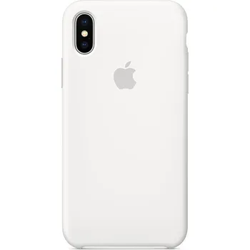 Apple Silicone Case pro iPhone X bílé Pouzdro na mobilní telefon Apple Silicone Case pro iPhone X bílé
