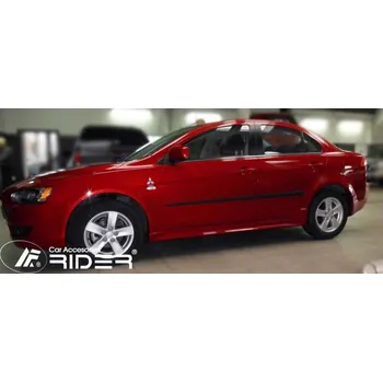 Lišta karosérie RIDER Lišty dveří Mitsubishi Lancer Evo 10 r.v. 2007-2013