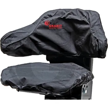 Potah sedadla Potah na sedačku do traktoru pro sedadla Granit s oválným opěradlem černý