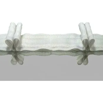 Řasící páska volně 2,5 cm bílá