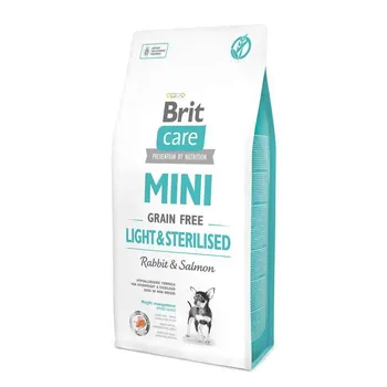 Brit Care Mini Grain Free Light/Sterilised Rabbit/Salmon, 400 g