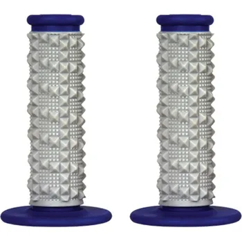 grip Motokrosové gripy SCAR DUALCOMPOUND GY/BL - PÁR