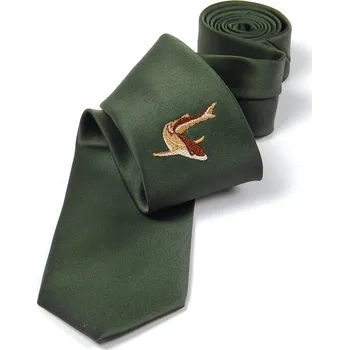 Kravata HEDVA ČESKÝ BROKÁT Kravata PESh 8 cm Givaz rybářská zelená JESETER Barevná varianta: zelená světlá