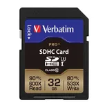 Verbatim Pro+ SDHC 32 GB Class 10 UHS-I…