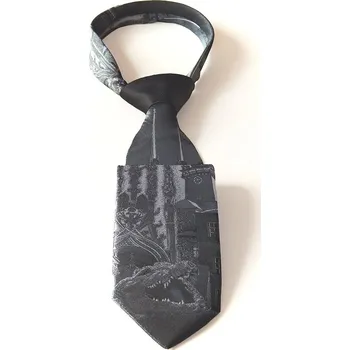 Kravata HEDVA ČESKÝ BROKÁT Kravata PESh 8 cm BRNO Barevná varianta: šedá