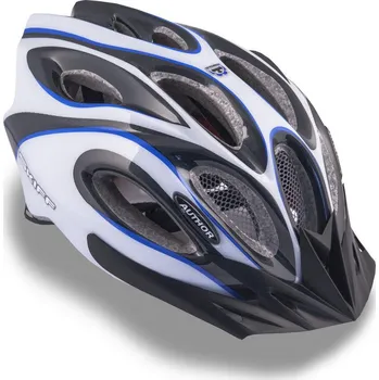 Cyklistická přilba Author Skiff Inmold 143 modrá/černá/bílá
