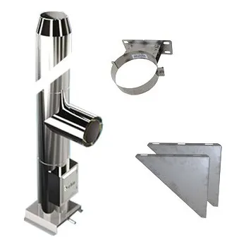 Komín Nerezový komín, průměr 160mm, tl. izolace 50mm výška komínu: 5m