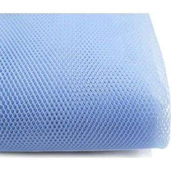 Síťovina, síťka, tyl dekorační, krinolínový, modrý, metráž, látky