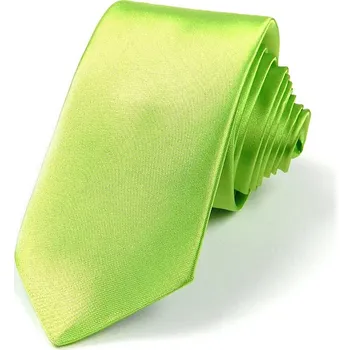 Kravata HEDVA ČESKÝ BROKÁT Kravata PESh 8 cm satén zelená Barevná varianta: jarní zelená 38