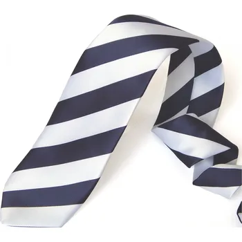 HEDVA ČESKÝ BROKÁT Kravata PESh 8 cm námořnická pruh modrá-bílá