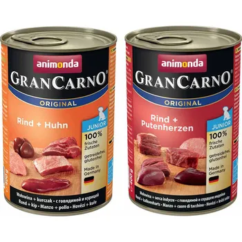 Krmivo pro psa Animonda Gran Carno JUNIOR MIX 12x 400g
