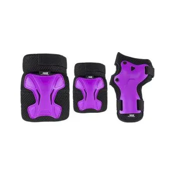 Sada chráničů NILS Extreme H512 černo-fialová Fialová; L chrániče + DÁREK DLE VÝBĚRU!