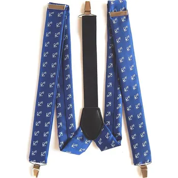 Kšandy HEDVA ČESKÝ BROKÁT Námořnické šle dětské PESh 053 KOTVA modrá