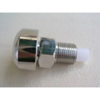 Kloboukový ventil 1/2 do mísových napáječek naší výroby - krátký, s šikmým otvorem