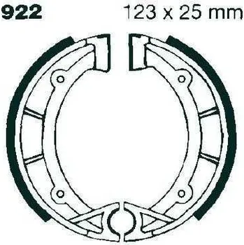 Brzdový komplet EBC 922 brzdové pakny čelisti na motorku