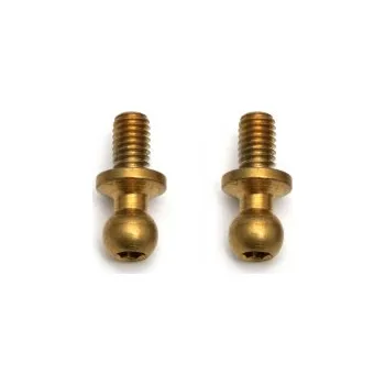 RC model Factory Team titanium nitrid kulové čepy M3x5 - dlouhé